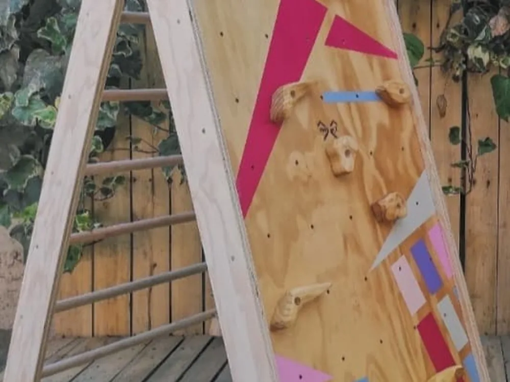 Mini muro de escalada